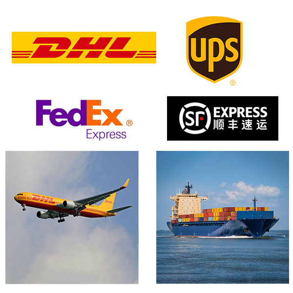 Including air, sea, rail and other logistics options.